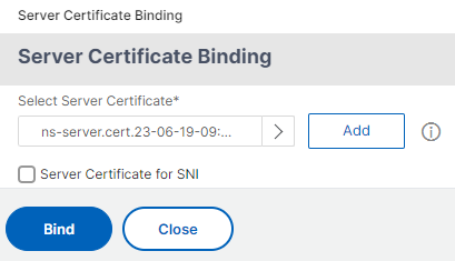 Bind cert