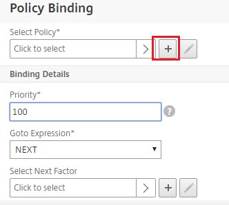 Create authentication policy