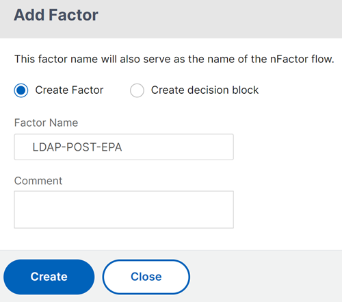 EPA in nFactor flow sequence