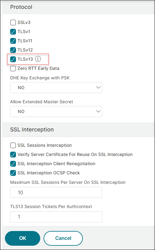 Enable TLS 1.3