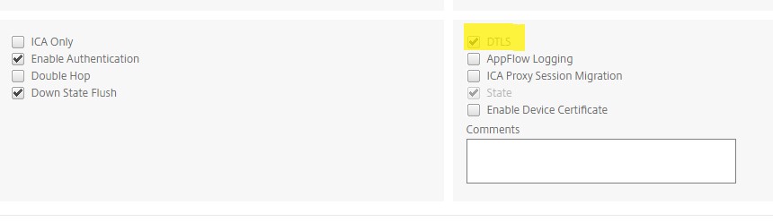 Enable DTLS