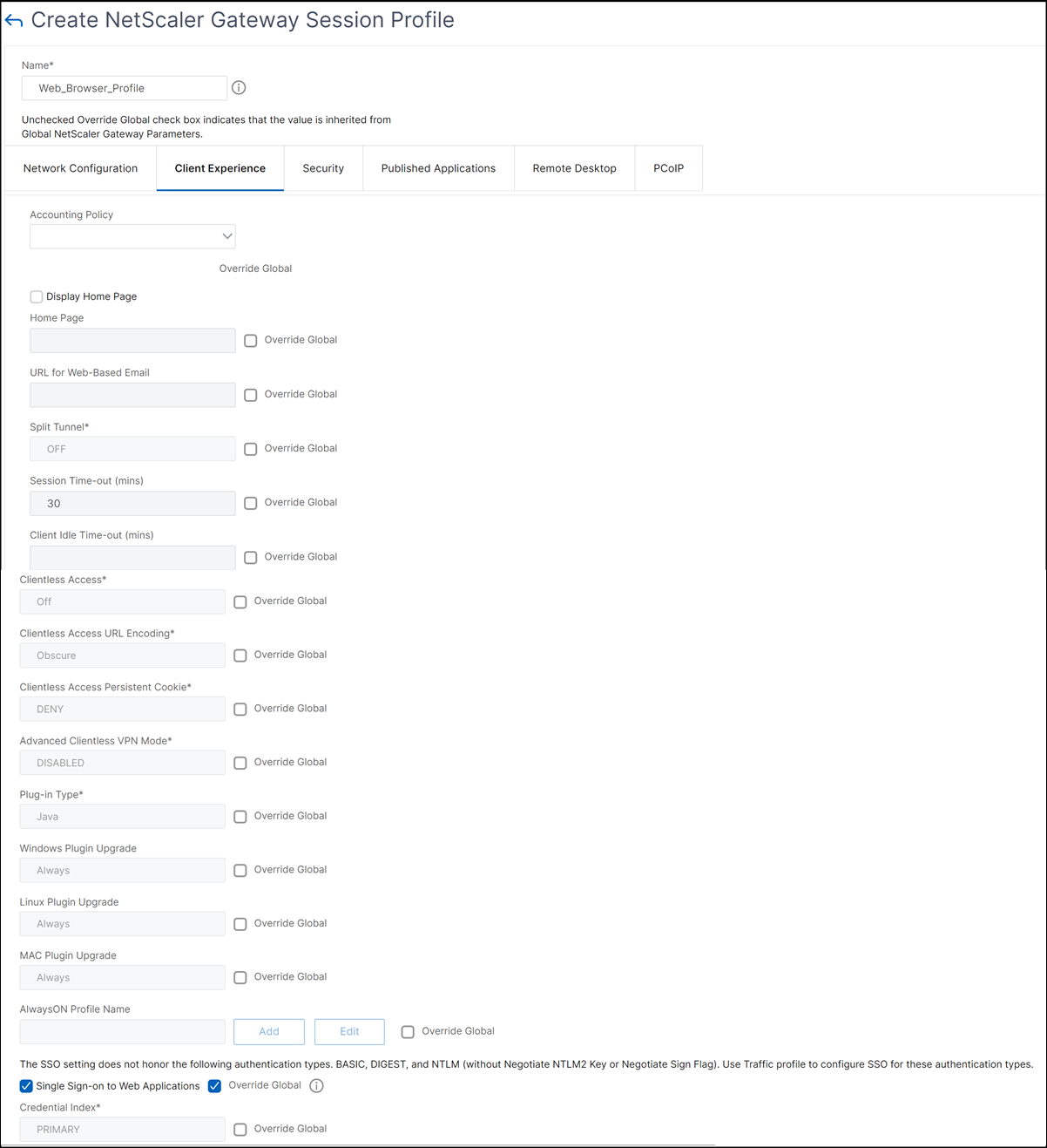 Gateway StoreFront client experience