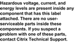 Warning message
