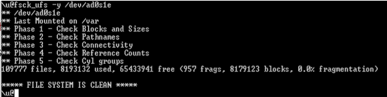 Verify disk consistency