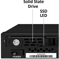 NVMe storage LED status