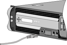 Insert Ethernet cable