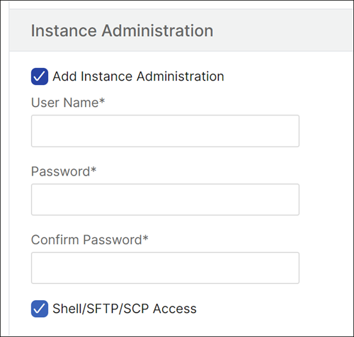 Instance admin