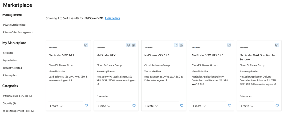 Azure Marketplace