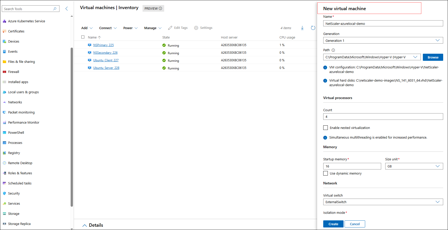 Create VM