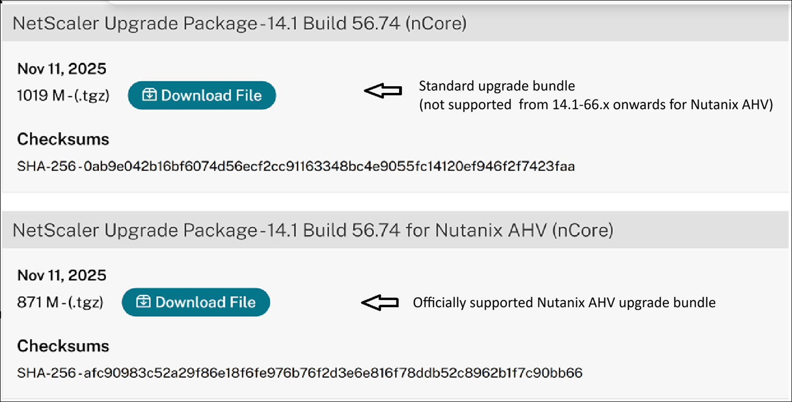 Minimum NetScaler version